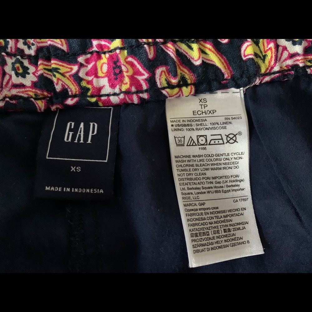 Gap Linen Drawstring Shorts Sz XS - Picture 3 of 4